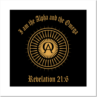 I Am The Alpha And Omega Revelation Bible Proverbs Posters and Art